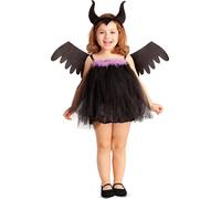 Costume de fée noire d'Halloween pour fille noir-violet 7-12 mois (74-80 cm)