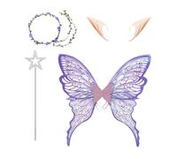 Costume De Fée Papillon Cosplay,Ailes De D'Ange Pour Déguisement Halloween Cosplay | Accessoires De Déguisement Élastiques Et Respectueux De La Peau Pour Événements Festifs Bal Masqué Et Défi De