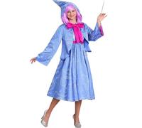 Costume de fée pour femme - Cape de marraine - Avec capuche - Ensemble Disney Cendrillon - Pour Halloween, les fêtes, le cosplay, le carnaval - Bleu - Taille XL
