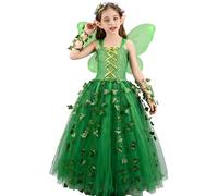 Costume De Fée Pour Filles Tenue Cosplay D'Anniversaire Avec Ailes