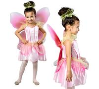 Costume De Fée Printanier Livre Jour Filles Robe Fantaisie Tenue De Fées + Ailes