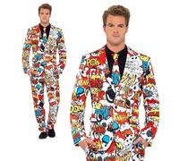 Costume De Festival Pour Homme Avec Un Motif De Bande Dessinée