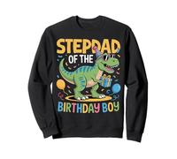 Costume de fête d'anniversaire Dinosaur Squad Stepdad Sweatshirt