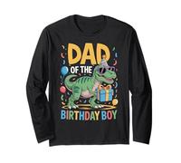 Costume de fête d'anniversaire pour Papa - Dinosaure Squad Daddy Manche Longue