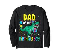 Costume de fête d'anniversaire pour Papa - Dinosaure Squad Daddy Manche Longue