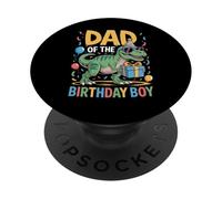Costume de fête d'anniversaire pour Papa - Dinosaure Squad Daddy PopSockets PopGrip Adhésif
