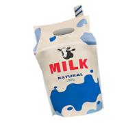 Costume de fête de cartons de lait - 90x60cm Vêtements drôles en polyester, tenue créative humoristique pour femmes Men Holiday Cosplay | Parfait pour la scène d'Halloween montre les événements scolai