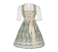 Costume de fête de la bière pour femme - Dirndl allemand - Avec tablier pour Halloween et théâtre - Costume de cosplay traditionnel pour femme - Parfait pour les fêtes à thème, les jeux de rôle et les