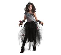 Costume De Fête D'Halloween De Zombie De Reine Gothique Pour Filles Enfants