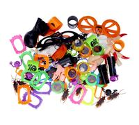 Costume De Fête D'Halloween Pour Enfants, Jouet Délicat, Simulation De Cafard, Serpent, Décor De Crâne D'Horreur, Cadeau Pour Enfants, 100 Pièces