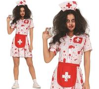 Costume De Fête D'Infirmière Sanglante Pour Femmes Halloween Nouveau