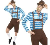 Costume De Fête En Cuir Pour Homme En Lederhosen Allemand Oktoberfest