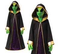 Costume De Fête Enfant Alien Martien Pour Garçons Et Filles + Masque