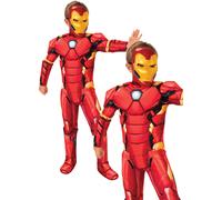 Costume De Fête Officiel Pour Garçon Iron Man Deluxe Marvel Super Héros + Masque