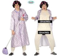 Costume De Fête Pour Femme Mauvaise Grand-Mère Vieille Dame Tenue De Stag Do