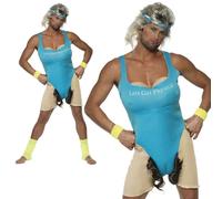 Costume De Fête Pour Homme Années 1980 Let's Get Physical Pour Sortie