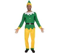Costume De Fête Pour Homme Elfe De Noël Aide De Noël Adultes