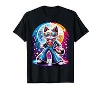 Costume de fête rétro des années 60 et 70, Disco Cat Funky T-Shirt