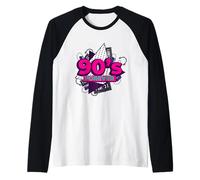 Costume de fête RNB Eurodance des années 90 Back to The 90s Manche Raglan