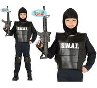 Costume De Fête SWAT Pour Enfant Garçons Policier Armé