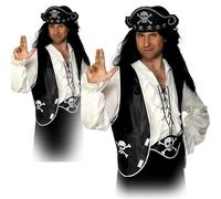 Costume De Fête Unisexe De Pirate Des Caraïbes Instantané 3 Pièces