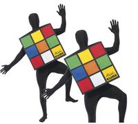 Costume De Fête Unisexe Pour Hommes Rubik's Cube Années 80 Taille Unique Neuf