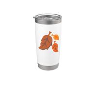 Costume de feuilles mortes d'automne Gobelet isotherme en acier inoxydable double paroi