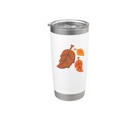 Costume de feuilles mortes d'automne Gobelet isotherme en acier inoxydable double paroi