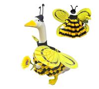 Costume de figurine d'oies - Vêtements d'oies de pelouse avec porche chic et mignon - Vêtement de style animal ailé de 42 cm | Statue de dessin animé pour animal de compagnie, tenue de chef pour la dé