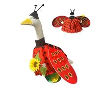 Costume de figurine d'oies - Vêtements d'oies de pelouse avec porche chic et mignon - Vêtement de style animal ailé de 42 cm | Statue de dessin animé pour animal de compagnie, tenue de chef pour la dé
