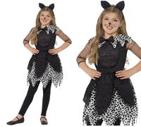 Costume De Fille Chat De Minuit Deluxe Pour Halloween, Tenue De Chaton Élégante