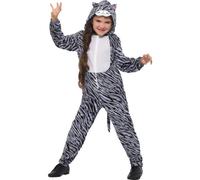 Costume De Fille Chat Noir Tabby D'Halloween Robe Fantaisie Tenue Pour Enfants