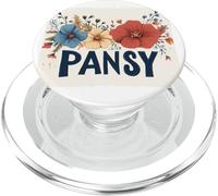 Costume de Fleur de pensée colorée pour Jardinier PopSockets PopGrip pour MagSafe