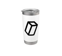 Costume de forme géométrique cuboïde Gobelet isotherme en acier inoxydable double paroi