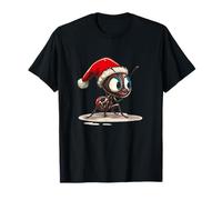 Costume de Fourmi Joyeux Noël avec Chapeau de Père Noël T-Shirt