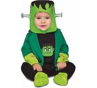 Costume de Frankymon pour bébé costume d'Halloween vert et noir
