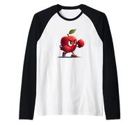 Costume de Fruits de Boxe pour Les Fans de Apple et Box Sport Manche Raglan