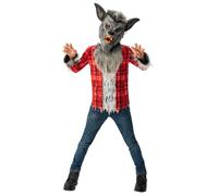 Costume De Garçon En Loup Pour Enfants Déguisement Fantaisie Halloween + Masque