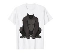 Costume de Gorille pour bébé - Motif Graphique Amusant - pour Halloween et T-Shirt Graphique avec Valeur, Homme, Blanc, XL