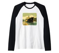 Costume de grand bateau cool pour les amateurs de cargaison et de navires Manche Raglan