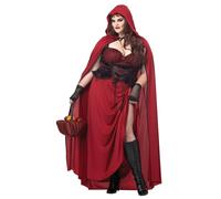 Costume De Grand Taille De Capuche Rouge Foncé Pour Adulte