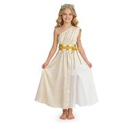 Costume de Grecque pour enfant, 6pcs Déguisement Déesse Grecque Enfant | Costume de Grecque pour enfant pour une fête, Halloween, la fête de l’école ou le théâtre Halloween