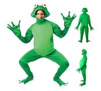 Costume de grenouille Halloween Cosplay Costume Costume Frog Costume Polyester Gendre Unisexe Costume Animal Cosplay Cosplay Dress Up Frog Costume pour les adultes, les femmes et les hommes