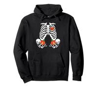 Costume de grossesse squelette Halloween bébé citrouille maternité Sweat à Capuche