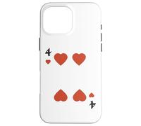 Costume de Groupe d'halloween Four of Hearts Deck of Cards Coque pour iPhone 16 Pro Max
