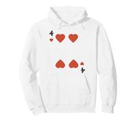 Costume de Groupe d'halloween Four of Hearts Deck of Cards Sweat à Capuche