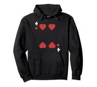 Costume de Groupe d'halloween Four of Hearts Deck of Cards Sweat à Capuche
