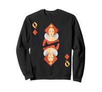 Costume de Groupe Queen of Diamonds Deck of Cards Halloween Sweatshirt