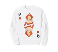 Costume de Groupe Queen of Diamonds Deck of Cards Halloween Sweatshirt