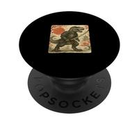Costume de Guerrier Japonais de samouraï Dragon Sumi-e Art drôle PopSockets PopGrip Adhésif